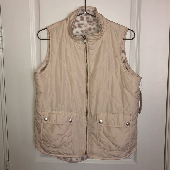 Thread & Supply Animal Print Reversible Vest Size Medium - Picture 8 of 9